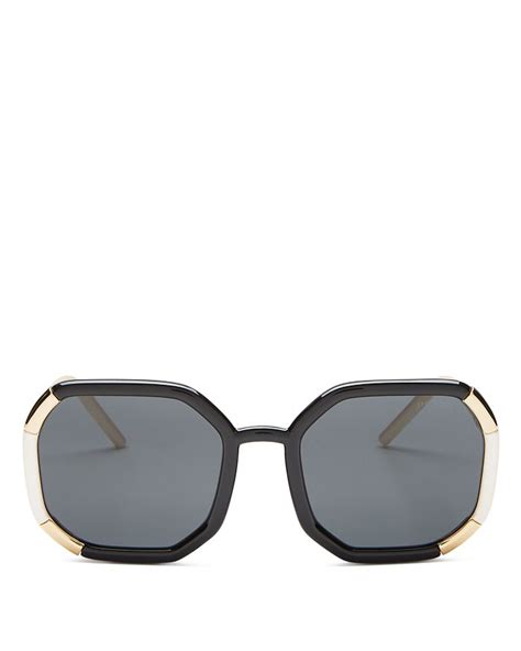 prada 58mm square sunglasses|prada square sunglasses for women.